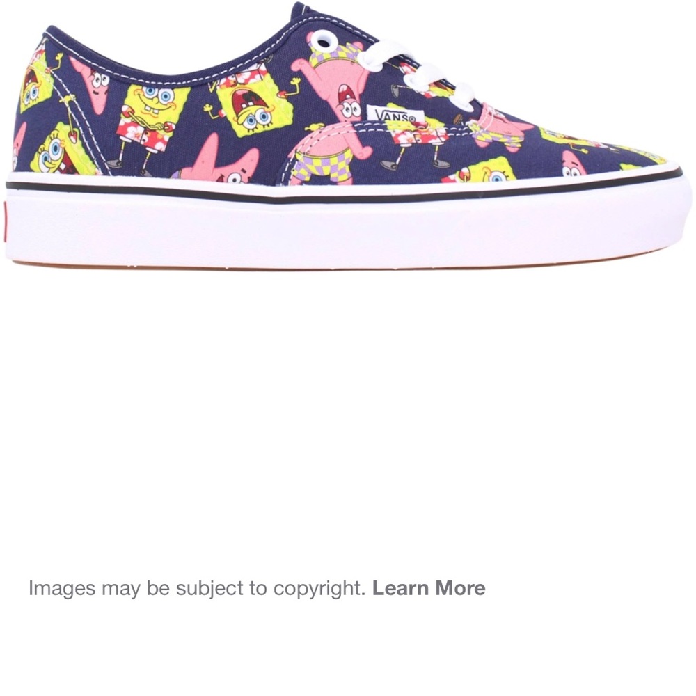 Vans Men’s Authentic SpongeBob Patrick Aloha Navy Pink Skate Shoe Rare M9 W10.5